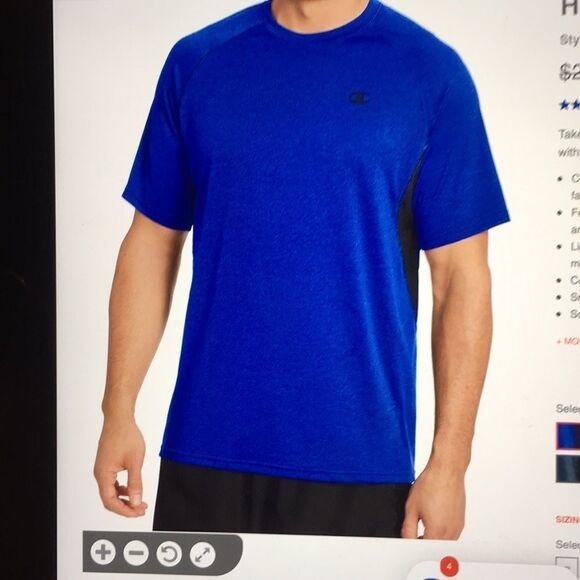 Champion Other - Champion vapor NAVY tee shirt. Small
